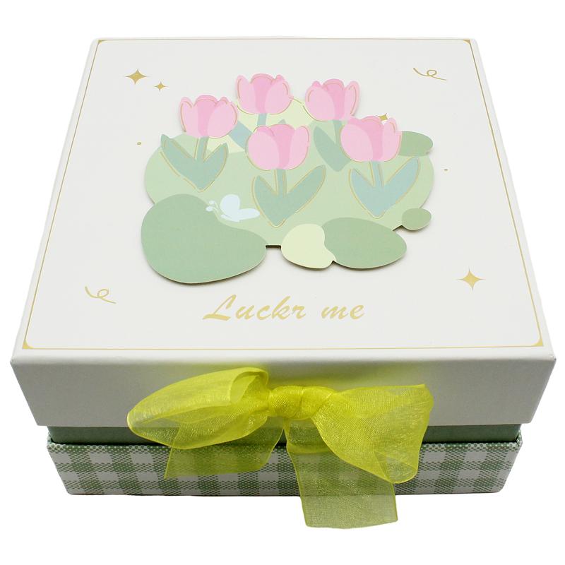 Hộp Quà Vuông Nắp Rời Size Nhỏ 15 x 15 cm - Zhe Jang NC06-52