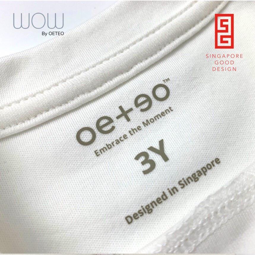 Áo Thun Dài Tay WOW by OETEO Cho Bé Trai, Bé Gái Từ 2 Đến 4 Tuổi Vải 100% Cotton Mềm Mại