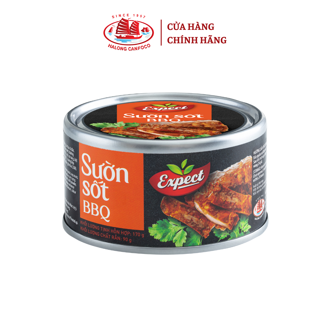 Sườn Sốt BBQ EXPECT 170g - Đồ Hộp Hạ Long