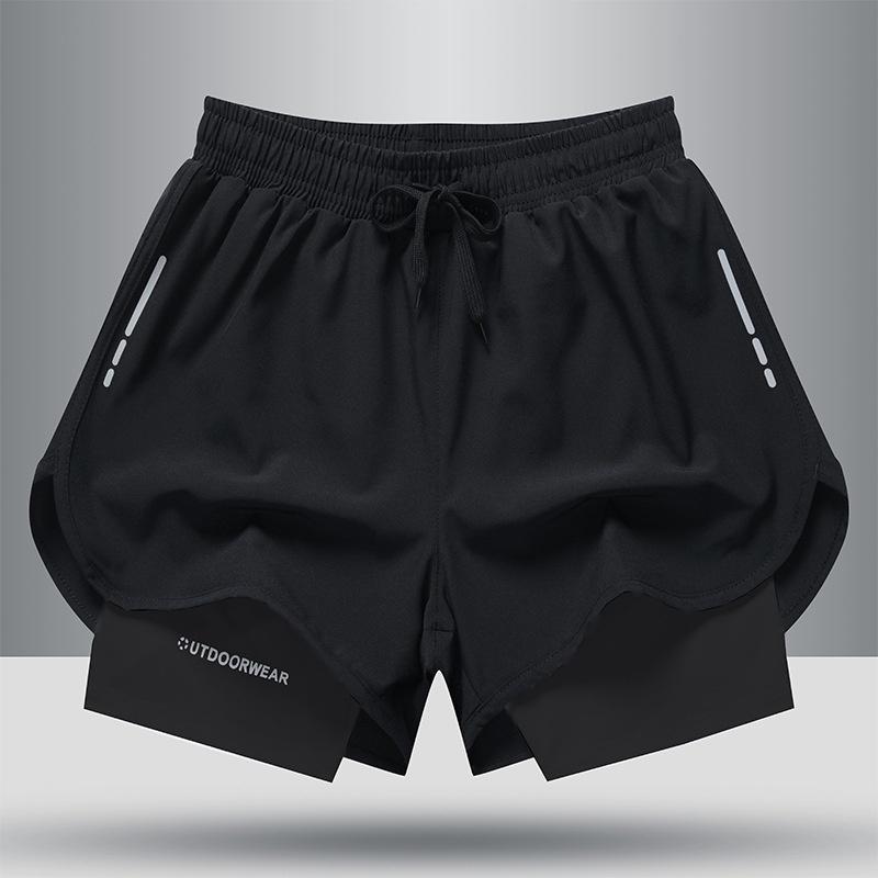 Quần chạy bộ nam 2 lớp thể thao CHINAGO Quần bơi nam, quần tập gym nam ngắn, đạp xe, bóng rổ, cầu lông, tennis.