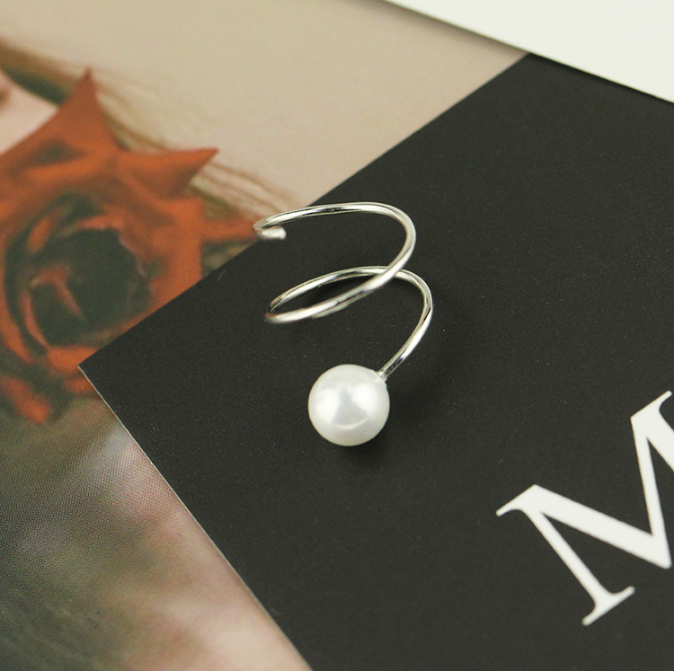 Bông tai lò xo khuyên tai lò xo mix ngọc trai trẻ trung