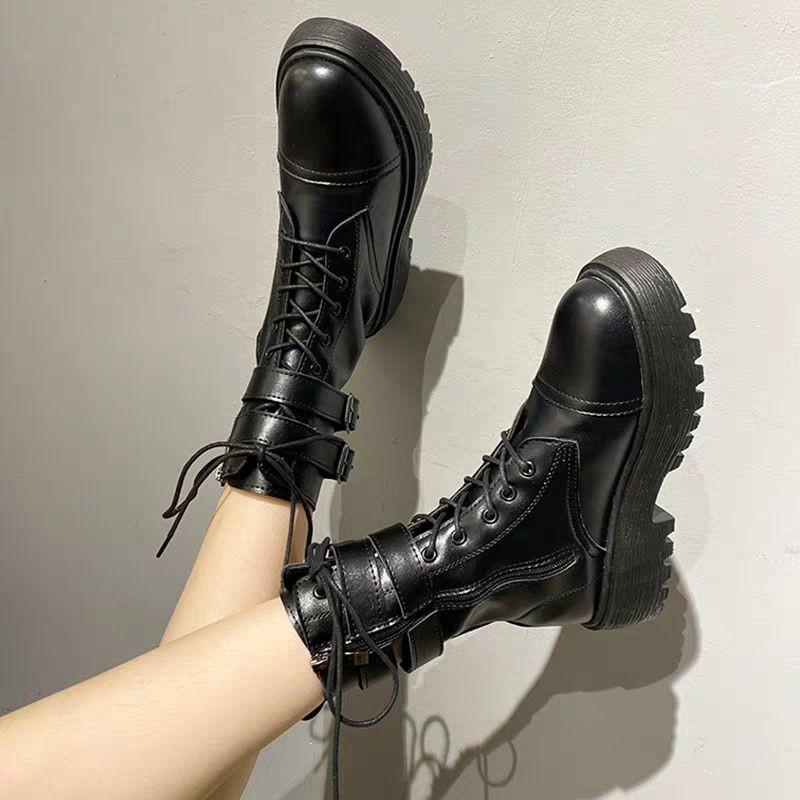 Boots cao cổ phong cách Ulzzang mạnh mẽ phong cách Hàn, hàng quảng châu loại đẹp