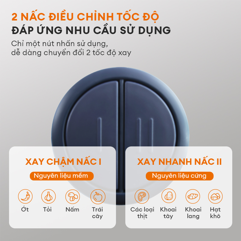 Máy xay thịt thực phẩm đa năng MG20M-BE01A Gaabor công suất 300W cối thủy tinh xanh biển sâu DEEP SEA huyền bí - Hàng chính hãng