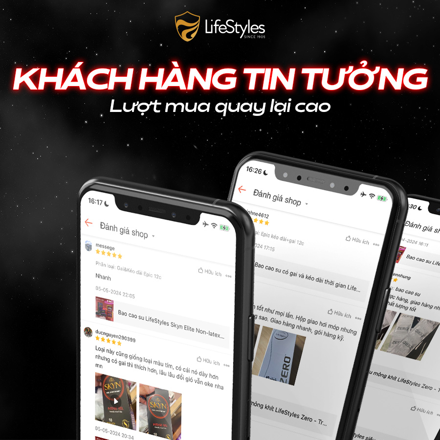 Bộ 3 Bao cao su kéo dài thời gian quan hệ LifeStyles Love Time nhiều gel 3 bao