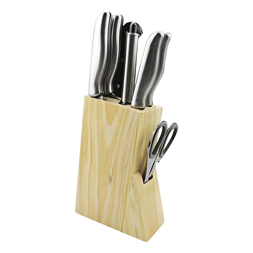 BỘ DAO 8 MÓN ĐẾ GỖ GOODLIFE MK80