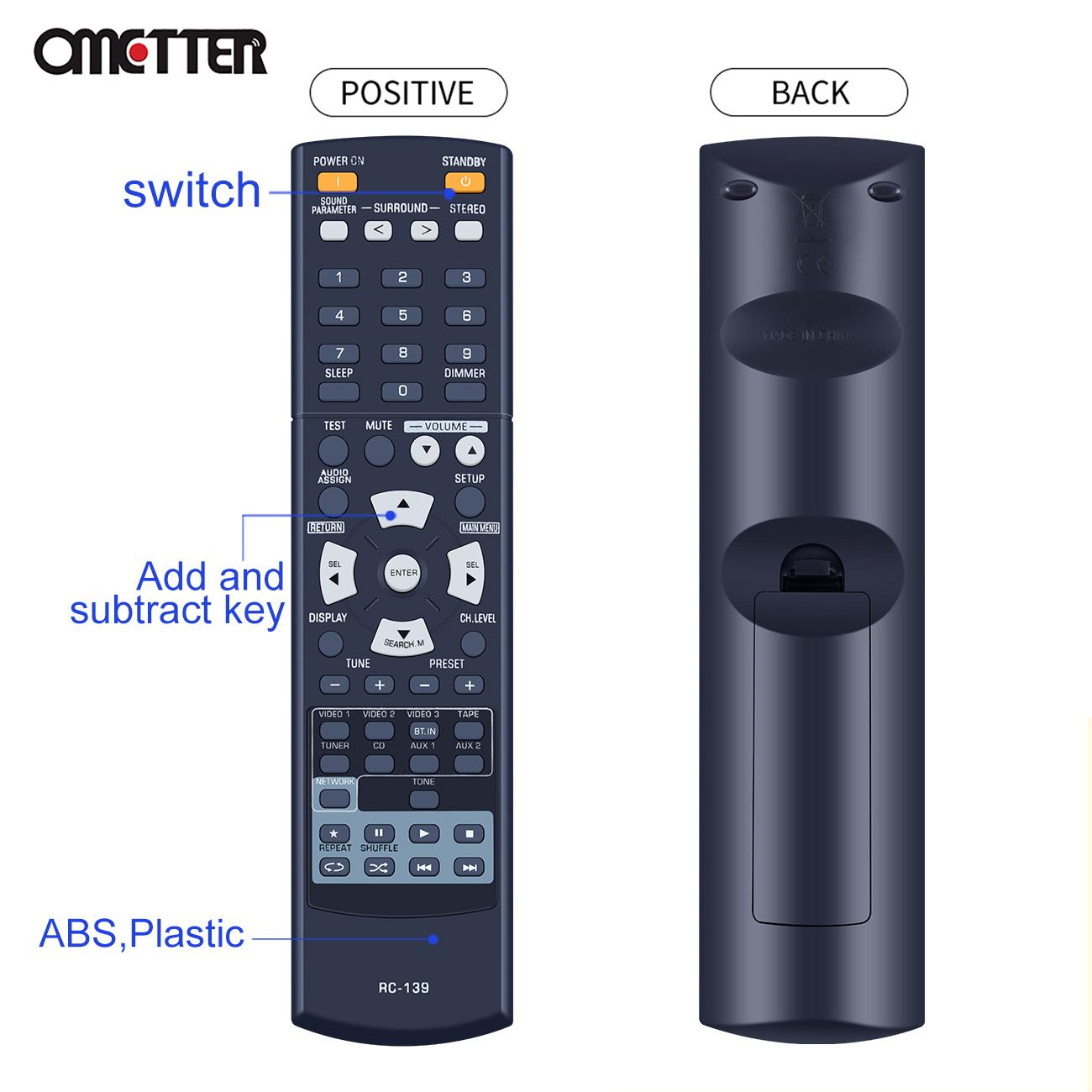 RC-139 RC-133 PRC-124 mới cho AV AV/Video điều khiển điều khiển từ xa RD-7503 RD606I RC-138 RC-133 RD-6505 RD-606I RD-6506