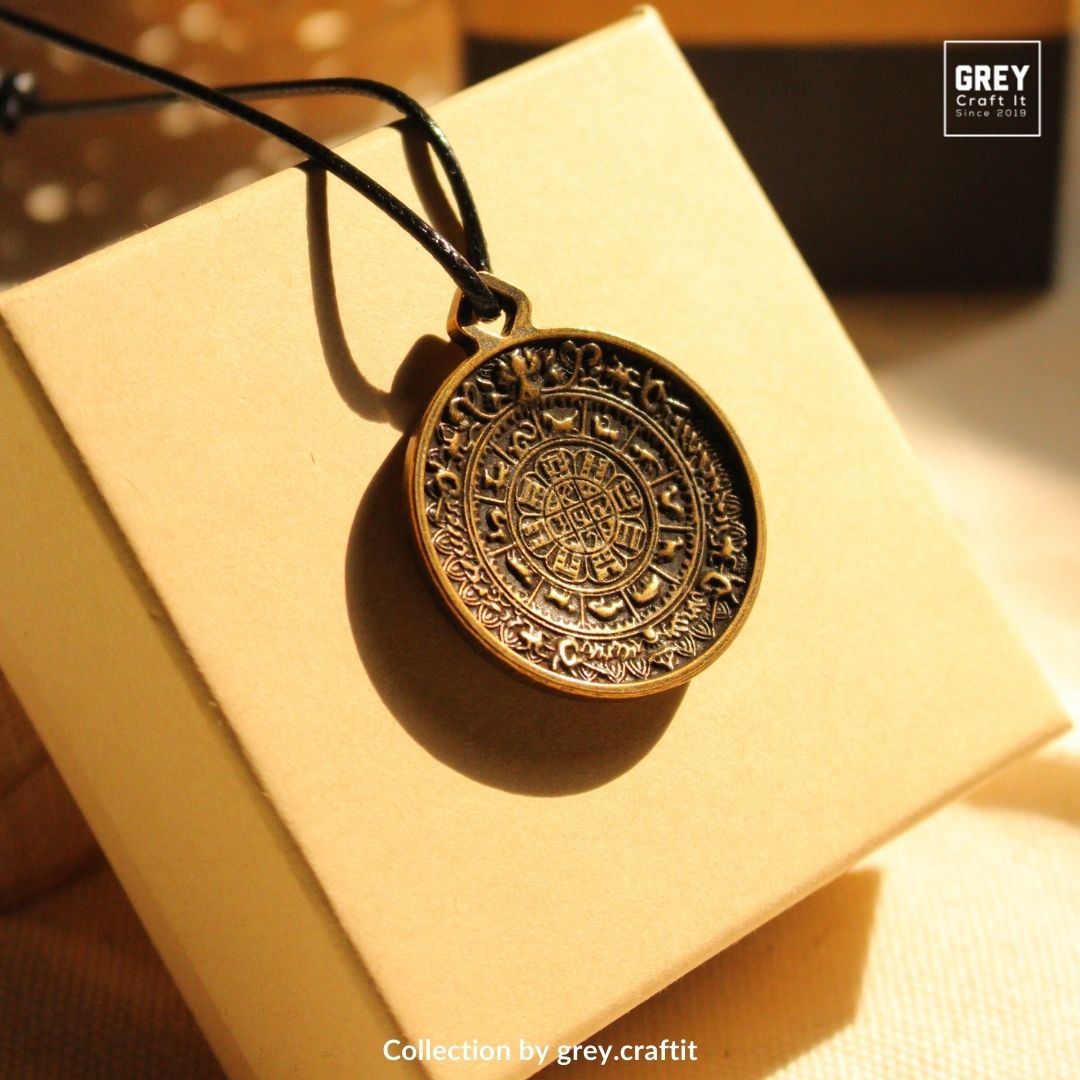 Dây chuyền Đồng xu may mắn Amulet Pendant | Sang trọng và chiêu tài lộc | Handmade & Freeship Đổi trả