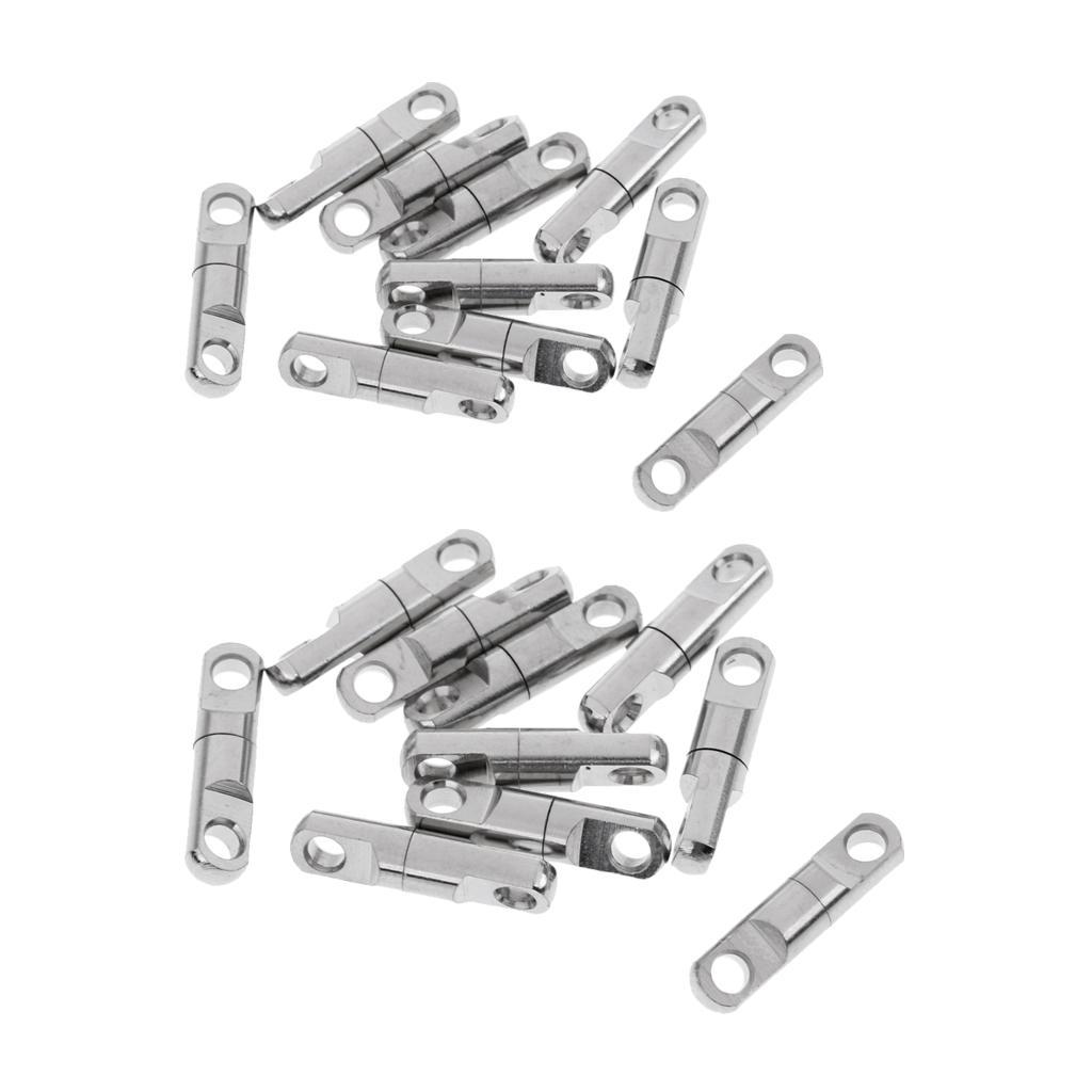 20pcs High Strength Ball Bearing Swivels Heavy Duty Fishing Swivels Connector 3.5mm 5mm