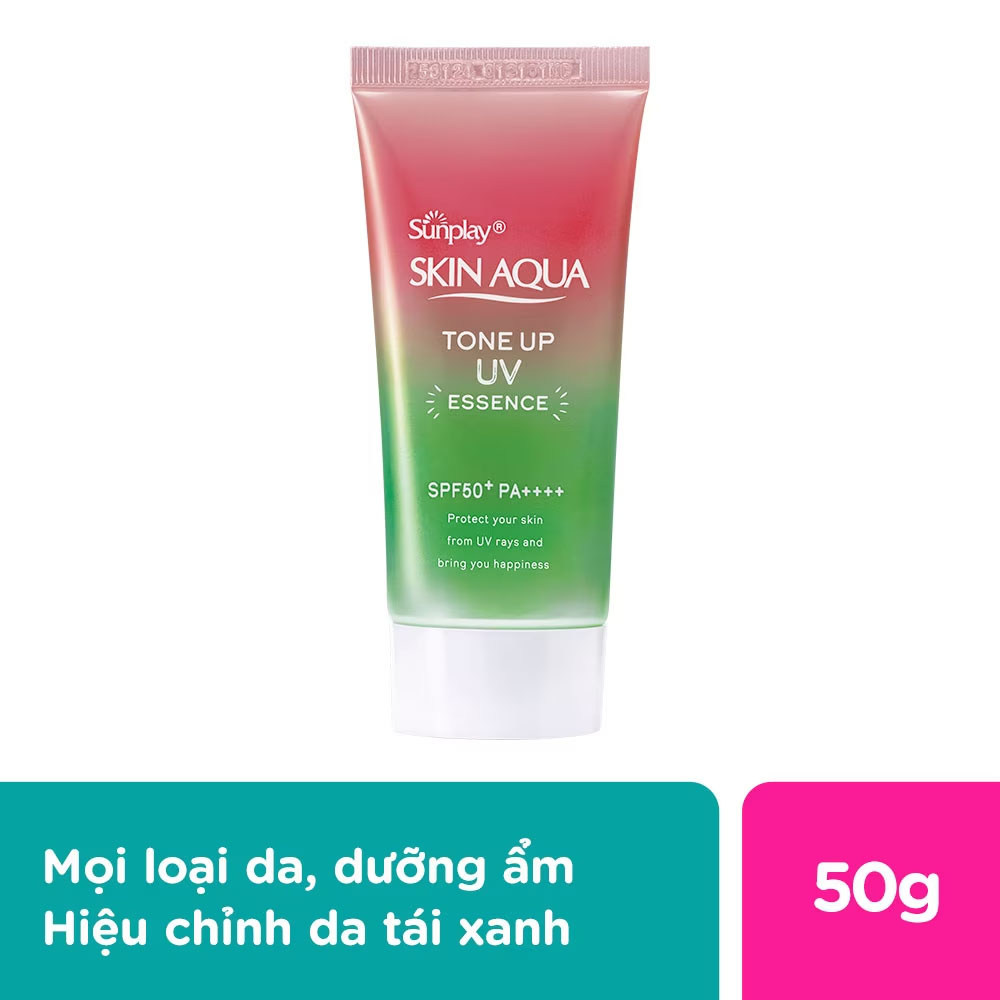 Tinh Chất Chống Nắng Sunplay Skin Aqua Tone Up UV Essence Happiness Aura Rose SPF50+ PA++++ 50g