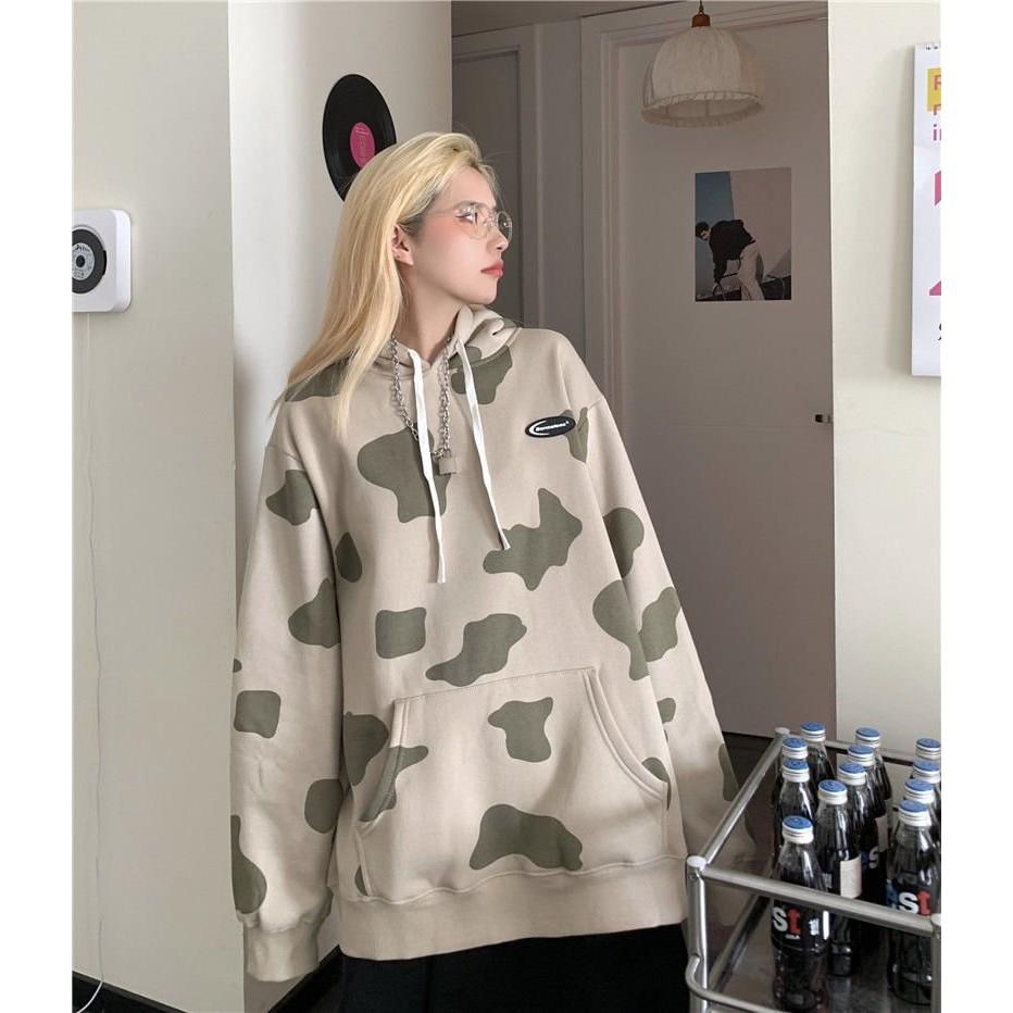 ÁO HOODIE BÒ SỮA HAI MÀU SIÊU ĐẸP KÈM ẢNH THẬT
