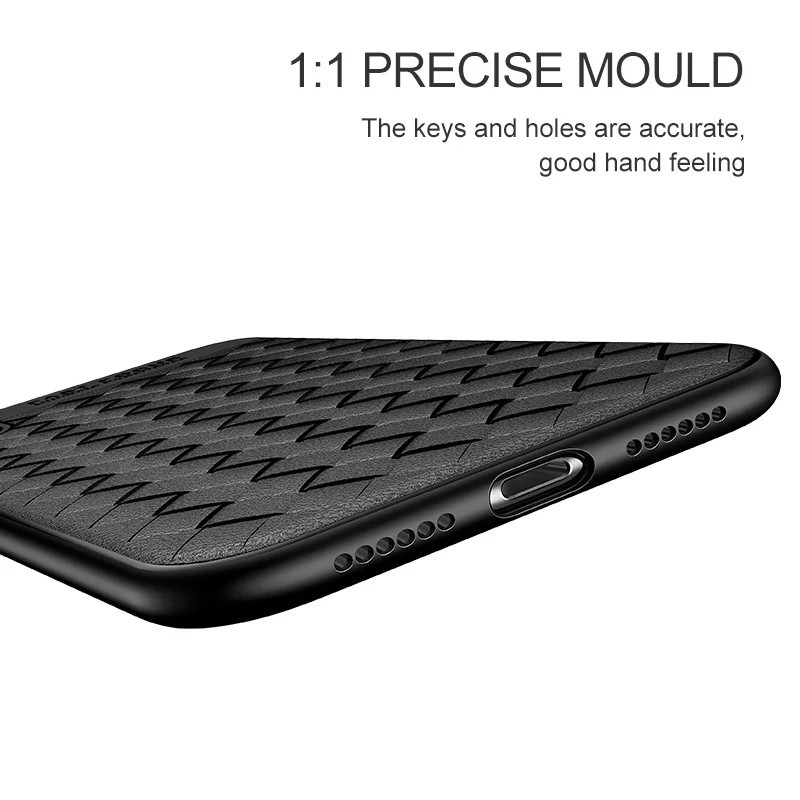 Ốp lưng điện thoại Dệt Thoáng Khí Mềm Mại cho Iphone 7/8, Iphone X