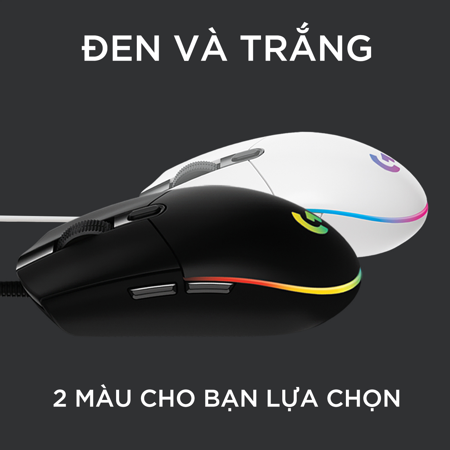 Chuột game có dây Logitech G102 Lightsync - Tùy chỉnh RGB, 6 nút lập trình, nhẹ, 8000 DPI, PC/Mac - Hàng Chính Hãng