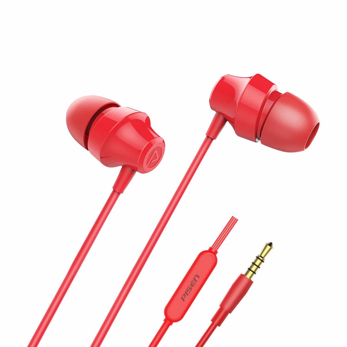 Tai nghe Pisen In - Ear Headphone A1 màu đỏ _ Hàng Chính hãng