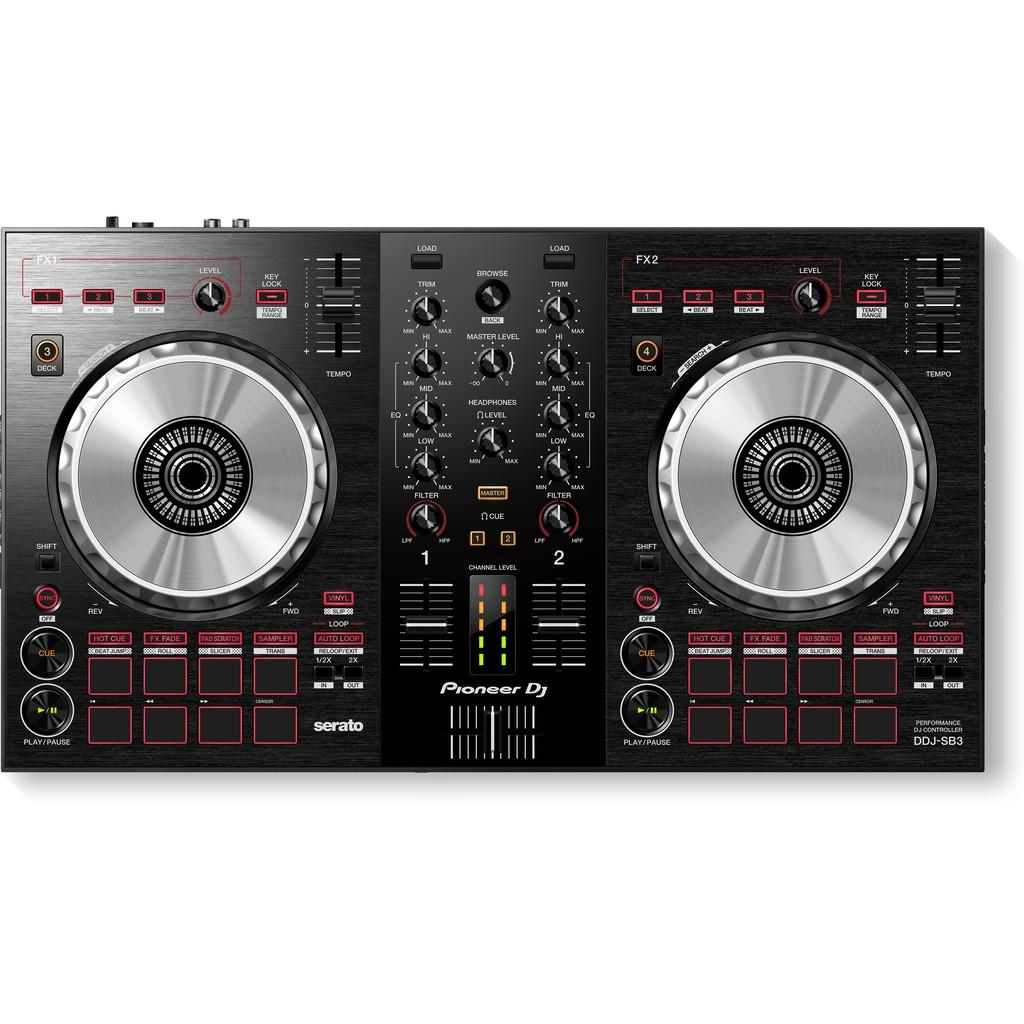 Máy DJ Controller DDJ-SB3 sử dụng Serato DJ - Hàng Chính Hãng