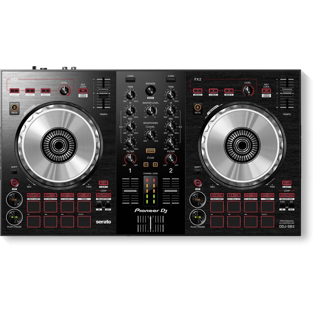 Máy DJ Controller DDJ-SB3 (Pioneer DJ) sử dụng Serato DJ - Hàng Chính Hãng