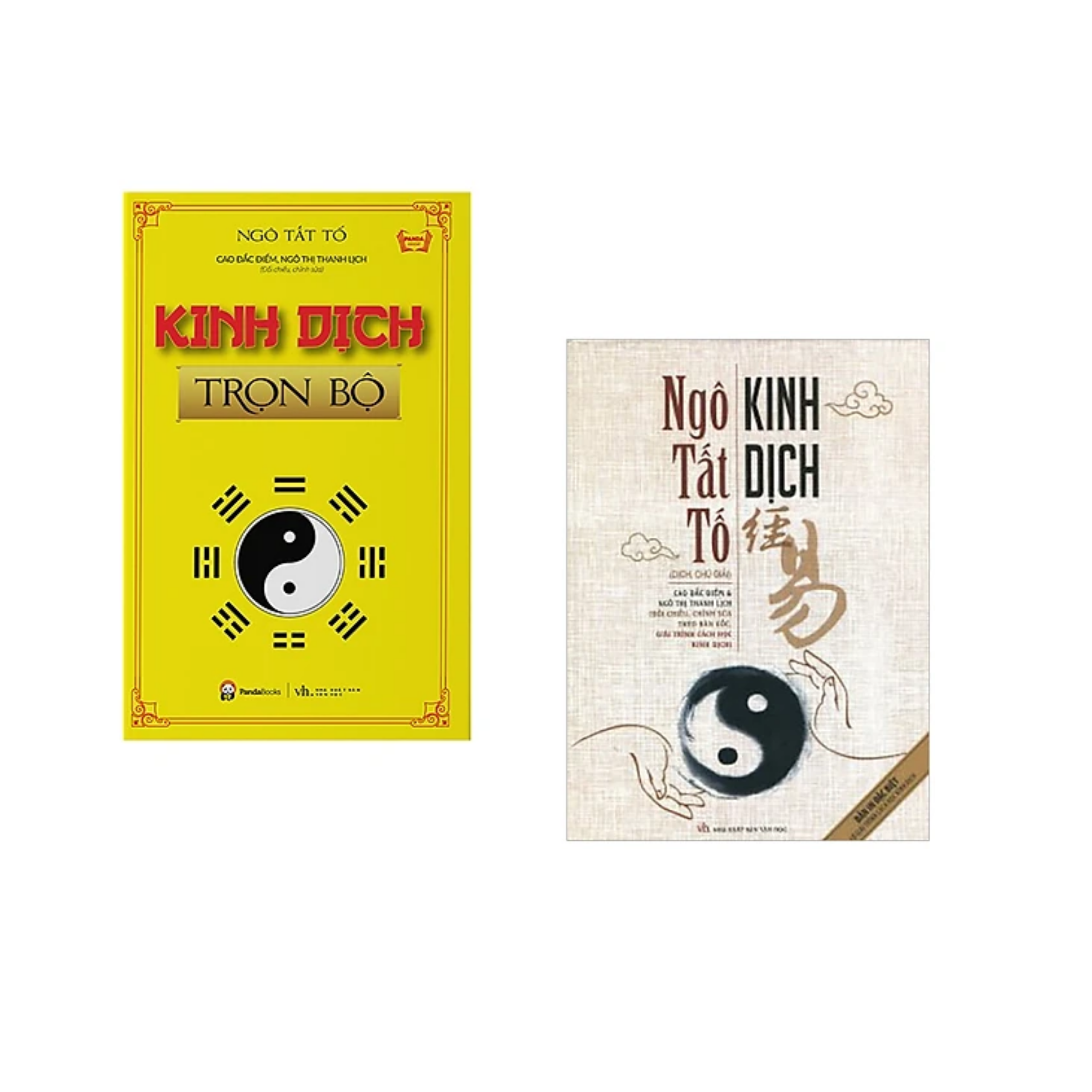 Combo 2 cuốn: Kinh Dịch Trọn Bộ (Panda)+Kinh Dịch (Ngô Tất Tố)/ ( Phong Thủy Trong Đời Sống / Kinh Doanh và Gia Đình )/ Tặng kèm Bookmark Happy Life