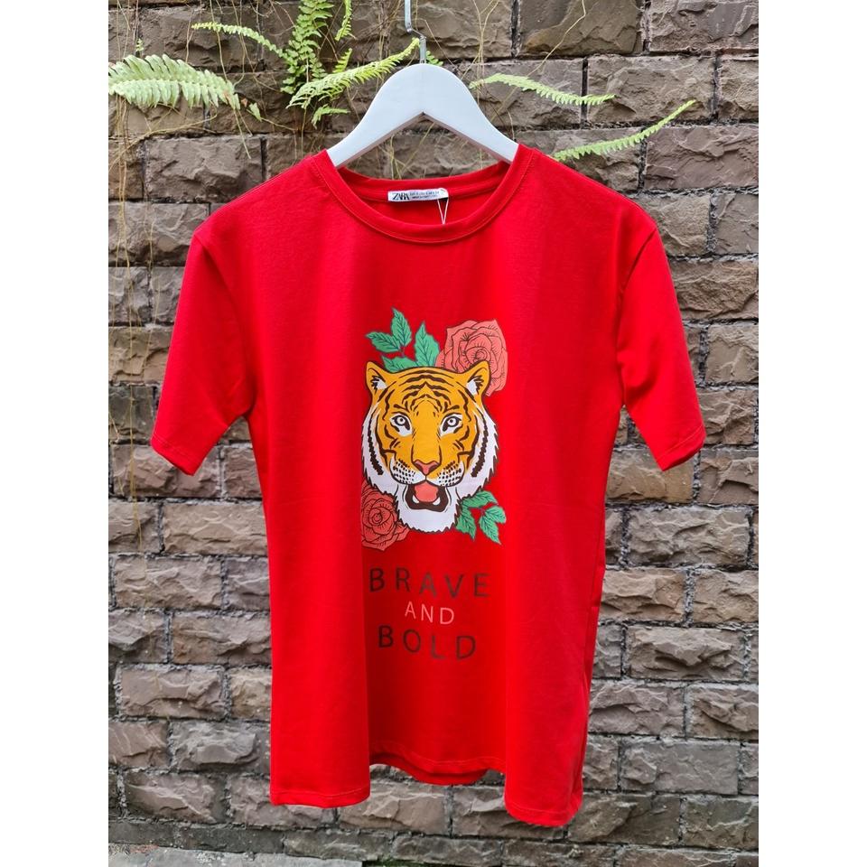 ÁO THUN VNXK HỌA TIẾT IN HÌNH HỔ TẾT 2022 - COTTON 100% 4C FORM CHÂU ÂU