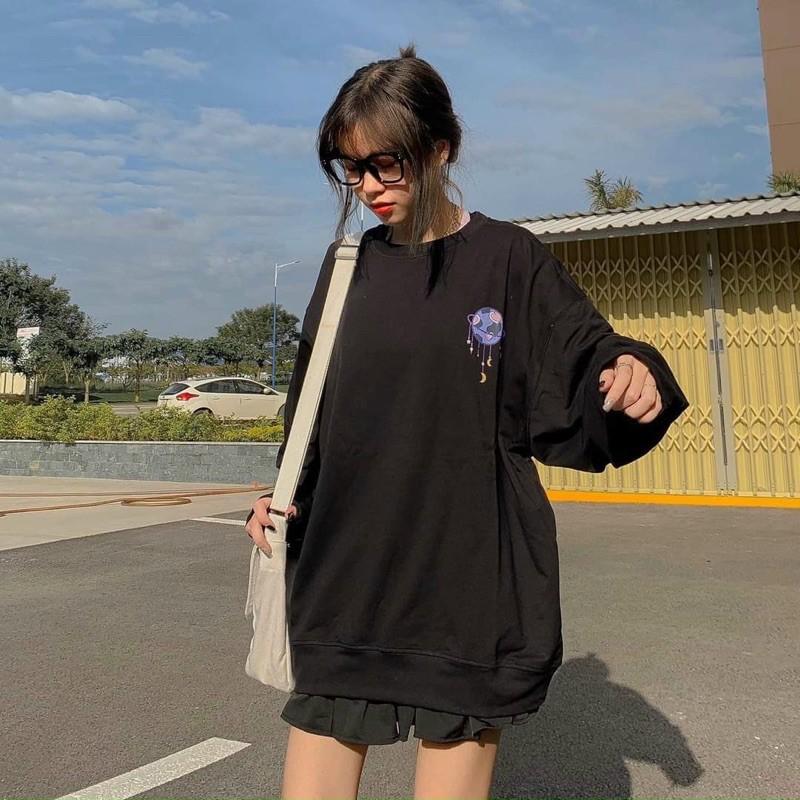 Áo Sweater Dài Tay Nỉ Bông Bear Dream Here - Form rộng Unisex Nam Nữ Couple