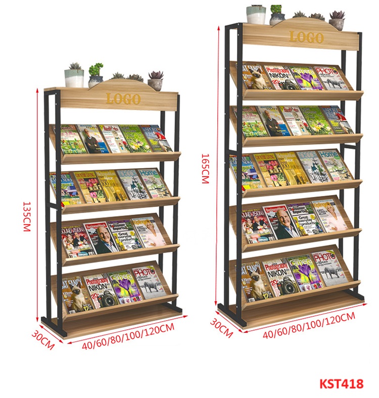 Kệ trưng bày sản phẩm, hàng hóa , kệ trang trí khung sắt mặt gỗ KST418- Nội thất lắp ráp Viễn Đông Adv