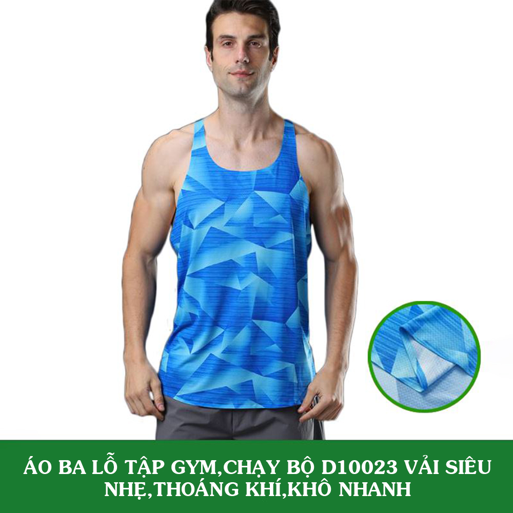 Áo Ba Lỗ Tập Gym,Chạy Bộ D10023 Thoáng Khí,Khô Nhanh