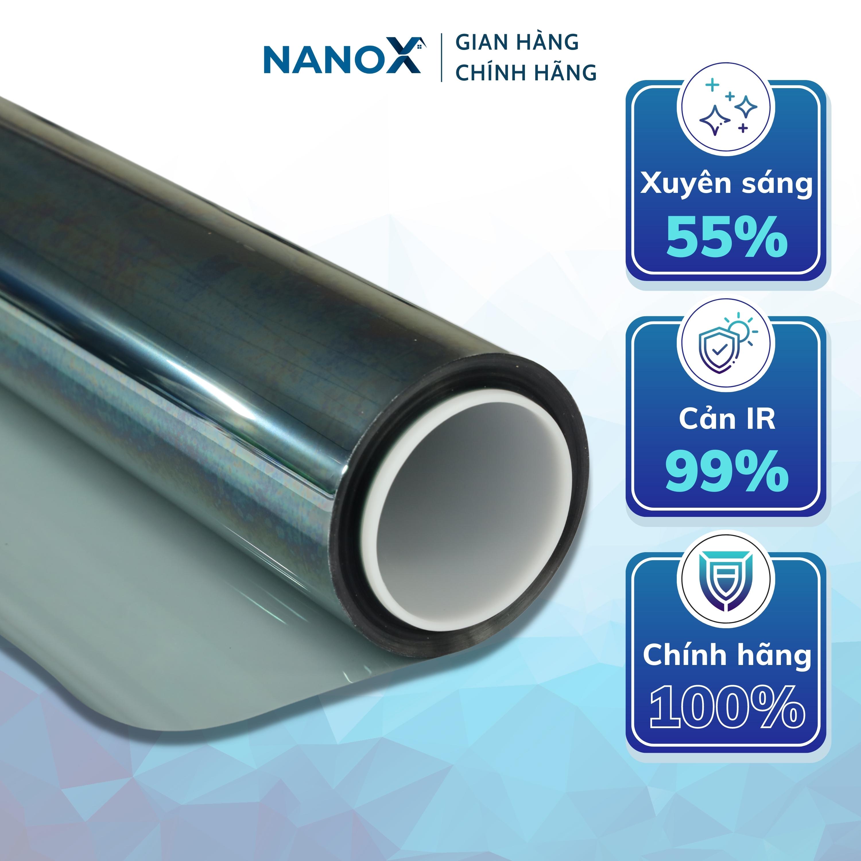 Phim cách nhiệt dán kính NanoX B60 chống nắng nóng &amp; chống UV mạnh mẽ