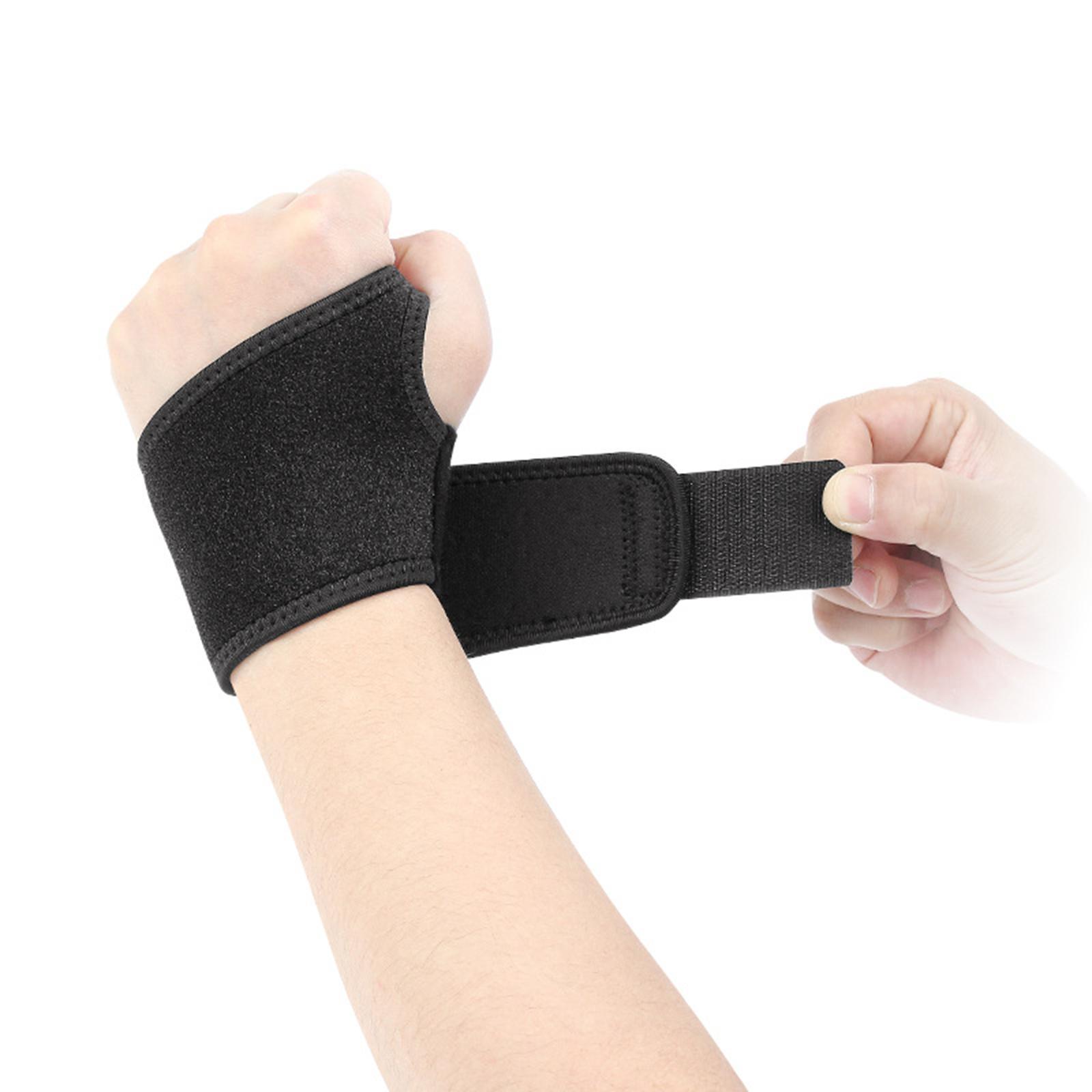 Sports Wrist Brace Fitness Training Support Adjustable Band Wrap Left