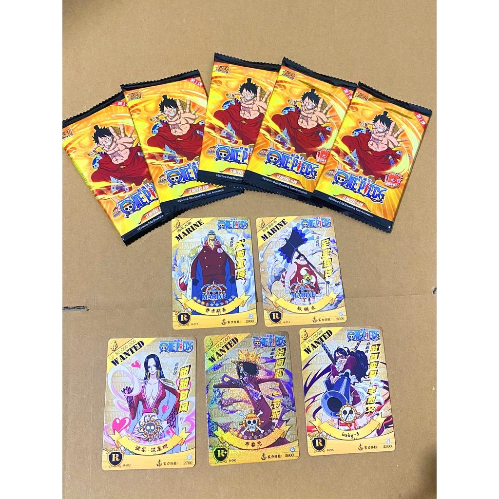 Set 5 ảnh thẻ nhân phẩm Anime One Piece ngẫu nhiên chibi xinh xắn siêu rẻ (Mẫu mới