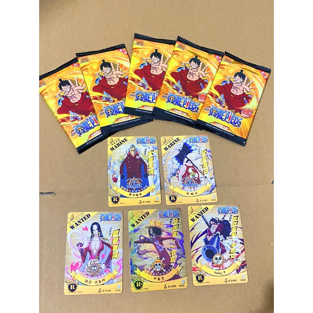 Set 5 ảnh thẻ nhân phẩm Anime One Piece ngẫu nhiên chibi xinh xắn siêu rẻ (Mẫu mới