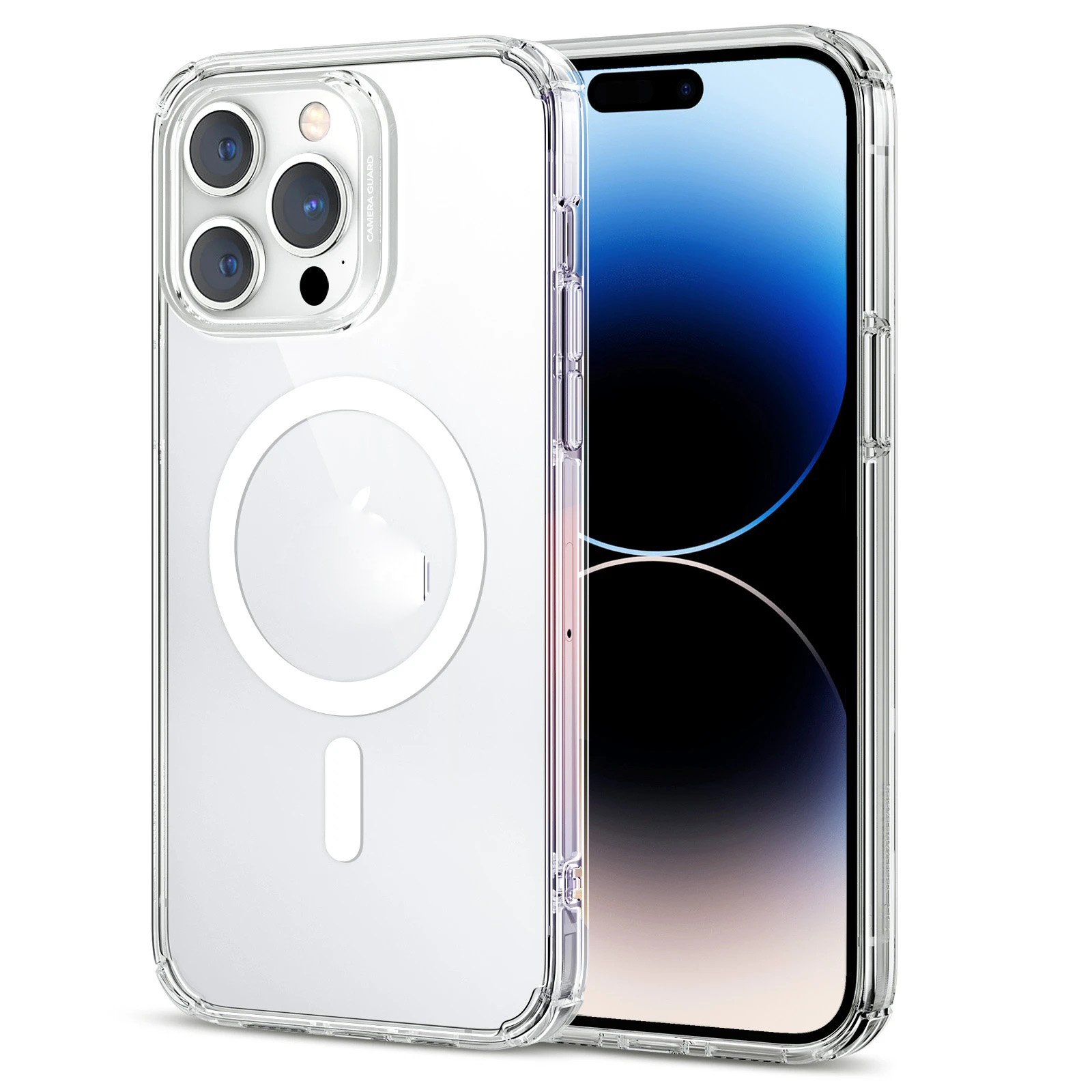 Ốp lưng kháng khuẩn chống sốc hỗ trợ sạc Maqsafe cho iPhone 14 Pro Max hiệu ZAGG Gear4 Crystal Clear Case - hàng nhập khẩu