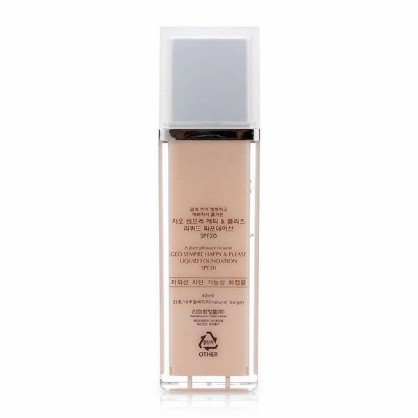 Kem Nền Sempre Happy &amp; Please Liquid Foundation #21 Natural Beige Geo_Py31