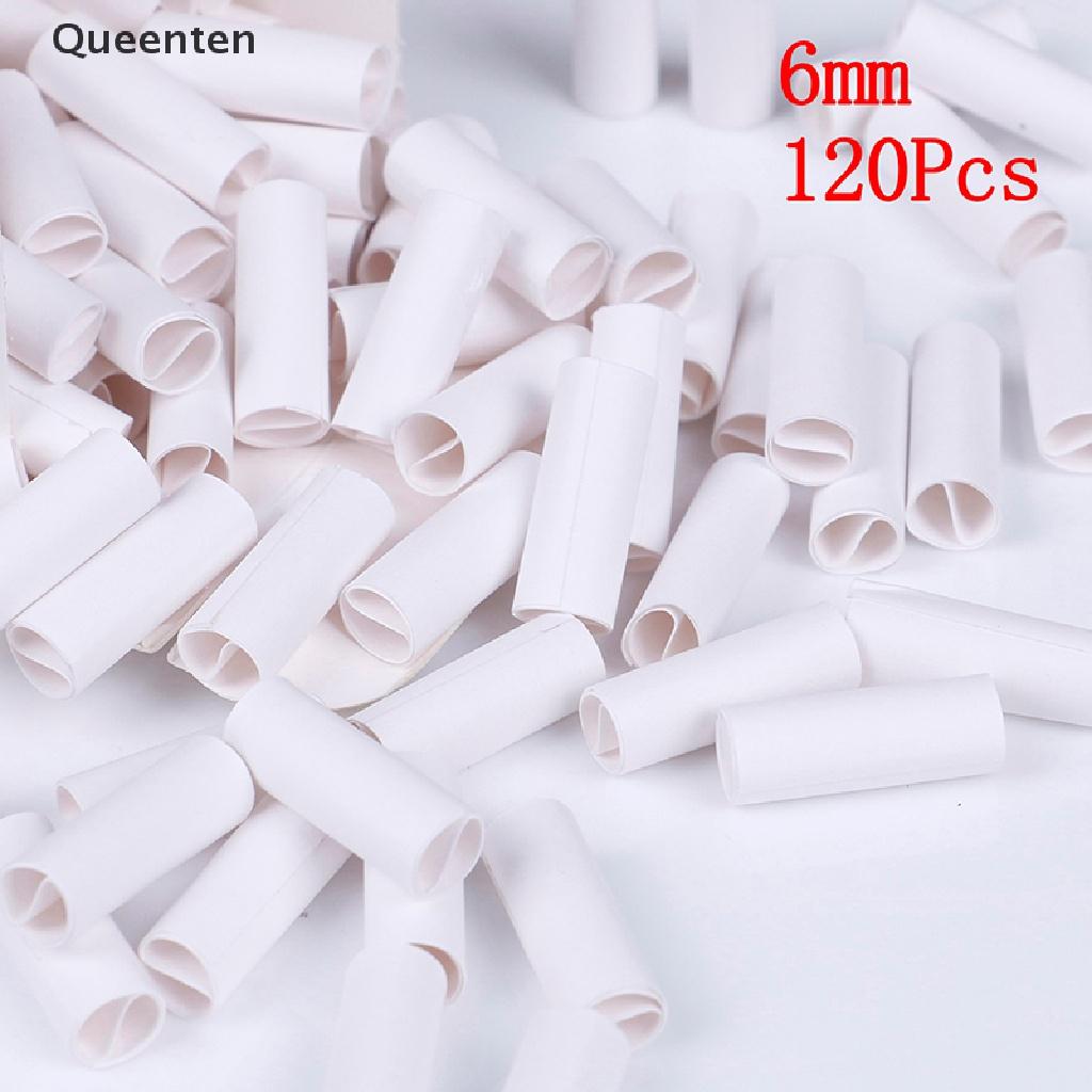 Queenten 120x pre rolled natural unrefined cigarette filter rolling paper tips white 6mm QT