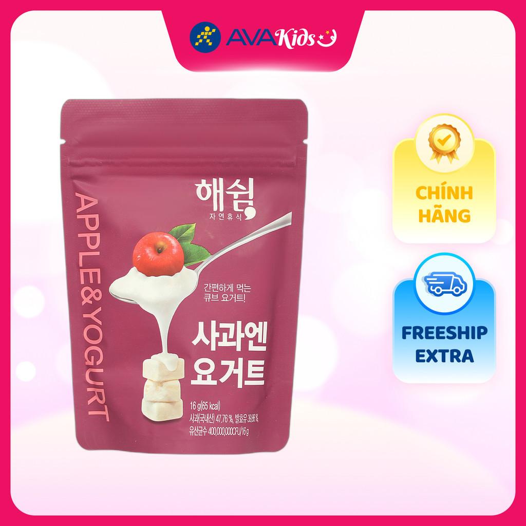 Sữa chua khô sấy lạnh vị táo Haeswim gói 16g (từ 7 tháng) - Hàng Chính Hãng