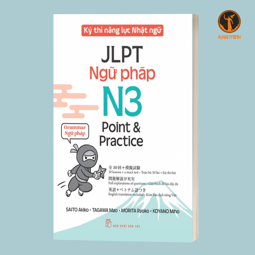 (Bộ 4 cuốn) Cẩm Nang Ôn Thi JLPT N3 Hiệu Quả (KỲ THI NĂNG LỰC NHẬT NGỮ JLPT N3 POINT &amp; PRACTICE - CHỮ VIẾT - TỪ VỰNG -  ĐỌC HIỂU - NGHE HIỂU - NGỮ PHÁP)
