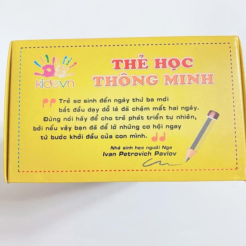 Thẻ học thông minh cho bé 16 chủ đề 416 thẻ( song ngữ)