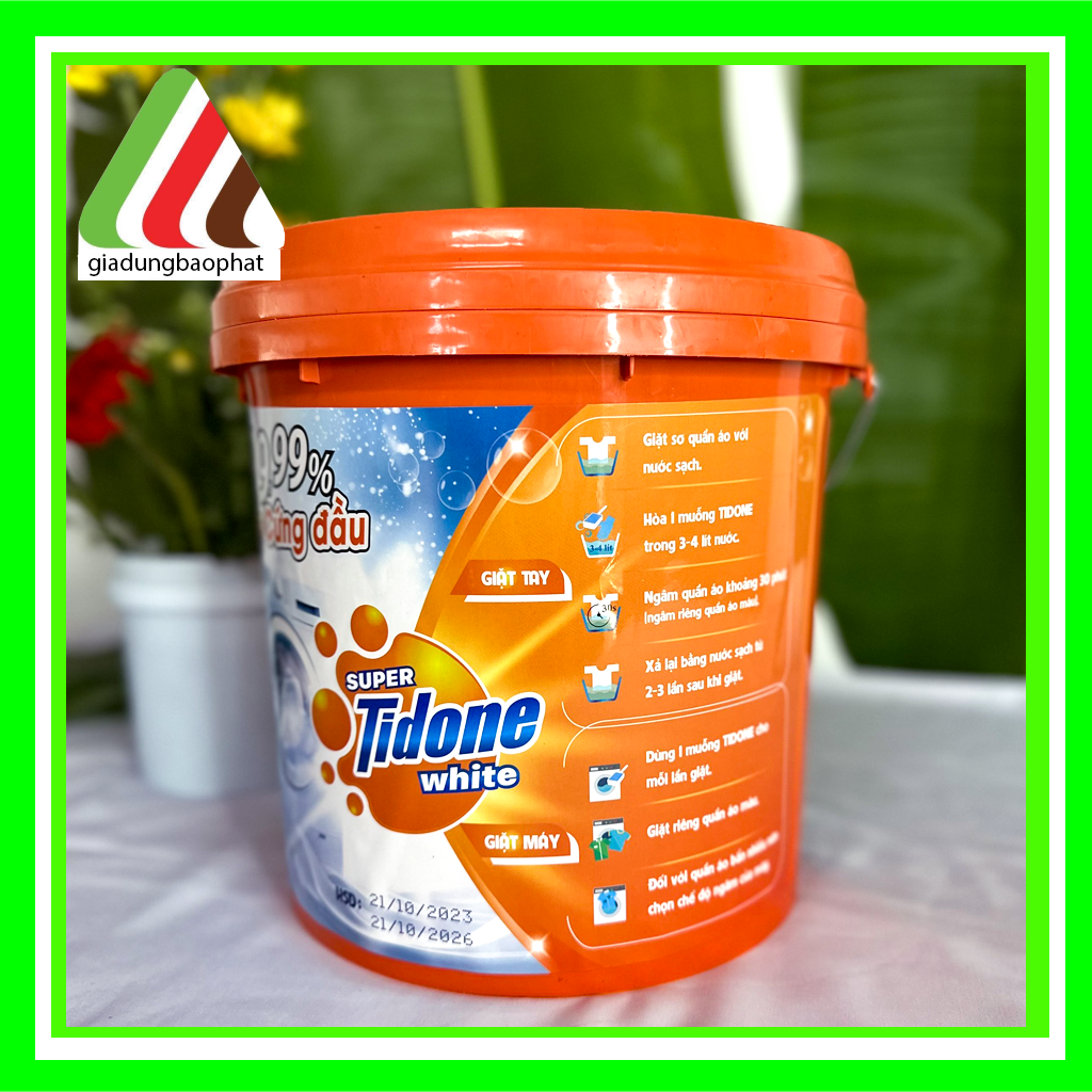 Bột Giặt Xô 9kg - Tidone Tinh Chất Hương Hoa Thơm Bền Lâu