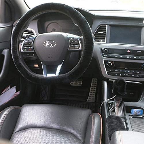 Bọc vô lăng, phanh tay, cần số bằng bông - Plush - 38 cm