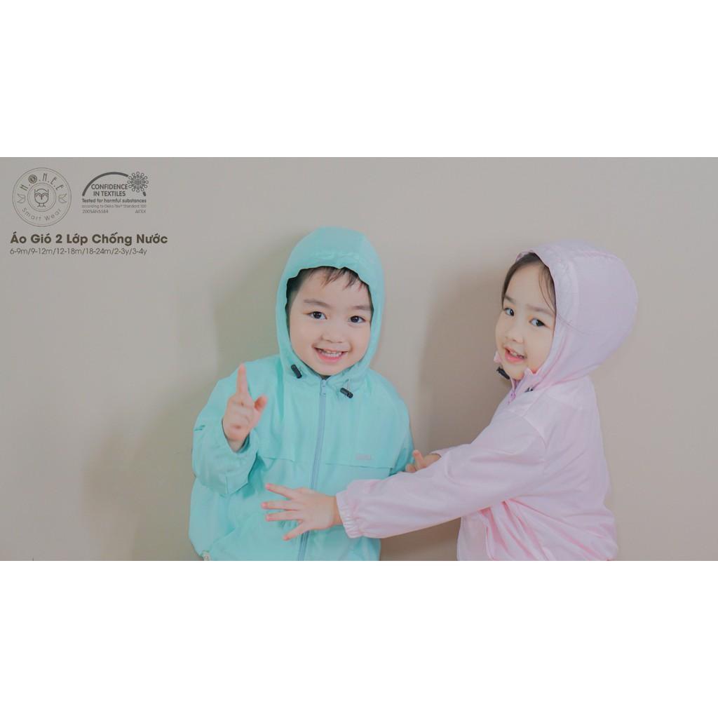 ÁO GIÓ 2 LỚP CHỐNG NƯỚC HRNEE (SIZE 12-18M ĐẾN 3-4Y