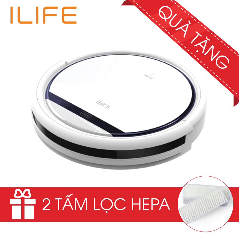 Robot hút bụi thông minh ILife V3s Pro - Japan (Tặng kèm 2 tấm lọc HEPA) - Hàng chính hãng