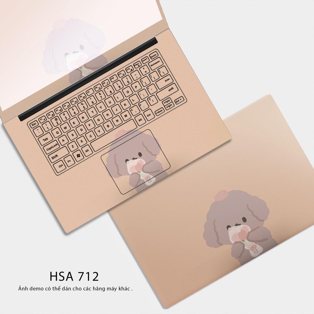 Miếng Dán Laptop - MẪU THỎ HỒNG - Skin Dán Laptop Cắt Sẵn Dành Cho Tất Cả Các Laptop