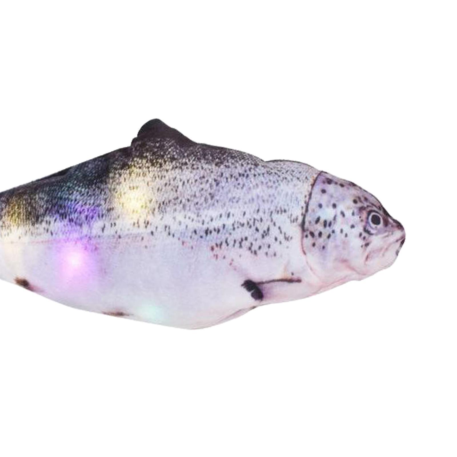 Electric Fish Interactive Pet Cat Wagging Simulation Toy Salmon