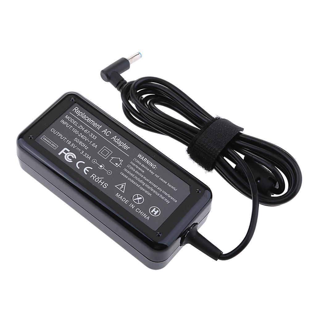 For HP Notebook Laptop AC Adapter Power Supply Charger 19.5V 3.33A 65W Black