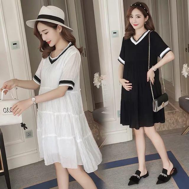 Váy bầu, đầm bầu hàng quảng châusẵn đen M