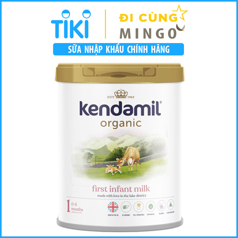 Sữa Kendamil Organic số 1 - 800g (0-6 tháng) - Nhập khẩu Vương quốc Anh