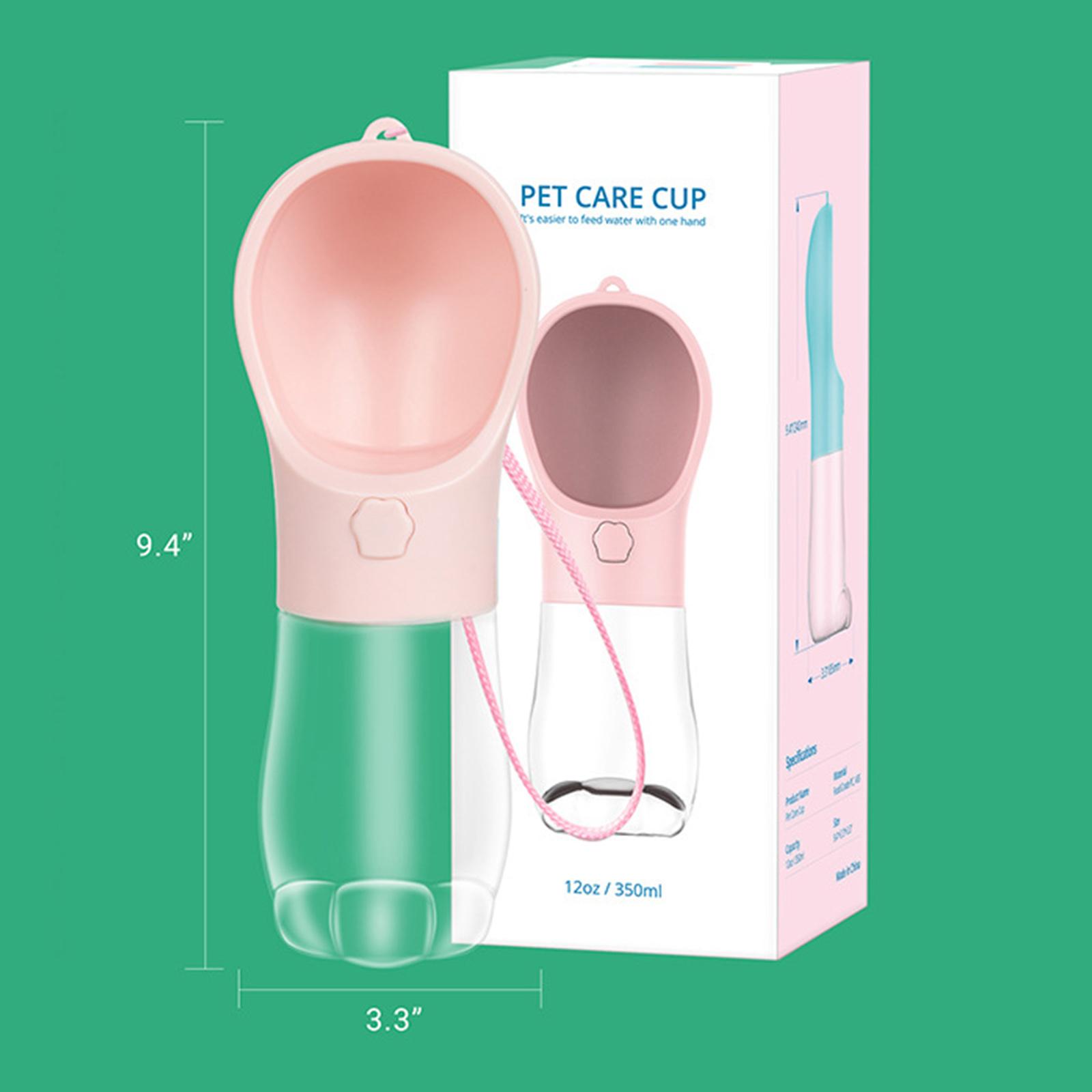 350ml Dog Water Bottle For Small Large Dogs for Walking Food Grade Plastic