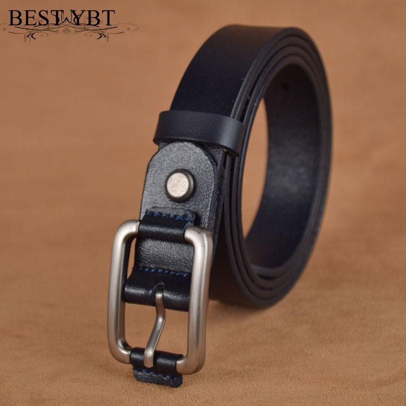 Tốt Nhất YBT Bé Trai Dây Da Bé Trai Học Sinh Khóa Hợp Kim Dây Giả Jean Dây Da Dây Đeo Khóa Pin Thanh Thiếu Niên Trẻ Em Trẻ Em dây