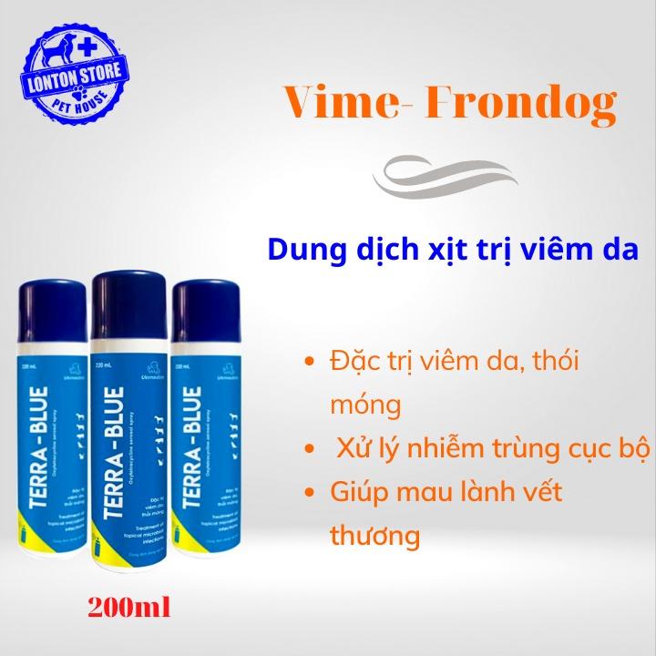 Terra Blue - Xịt Xát Khuẩn Vết Thương, Vết Mổ Chống Viêm Da, Nhiễm Trùng Vết Thương,200ml