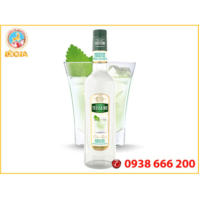 Siro TEISSEIRE Bạc Hà Trong Suốt 700ml (CRYSTAL CLEAR MINT SYRUP)