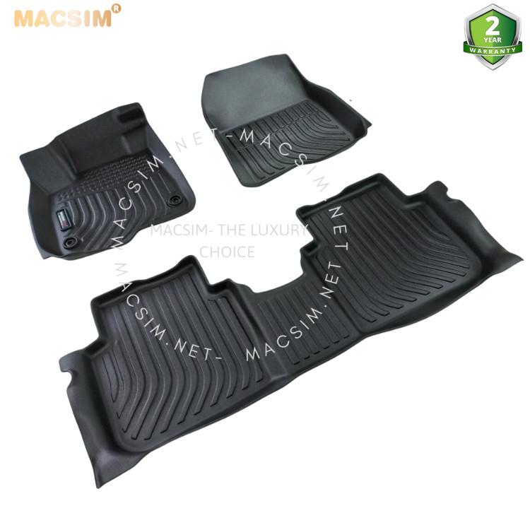 Thảm lót sàn xe ô tô Honda CRV 2023+ ( sd ) Nhãn hiệu Macsim chất liệu nhựa TPE cao cấp màu đen
