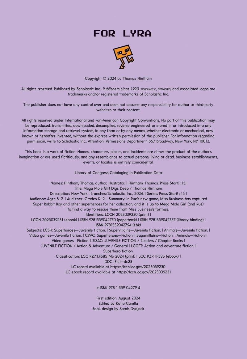 Sách ngoại văn: Press Start! - Book 15 - Mega Mole Girl Digs Deep!