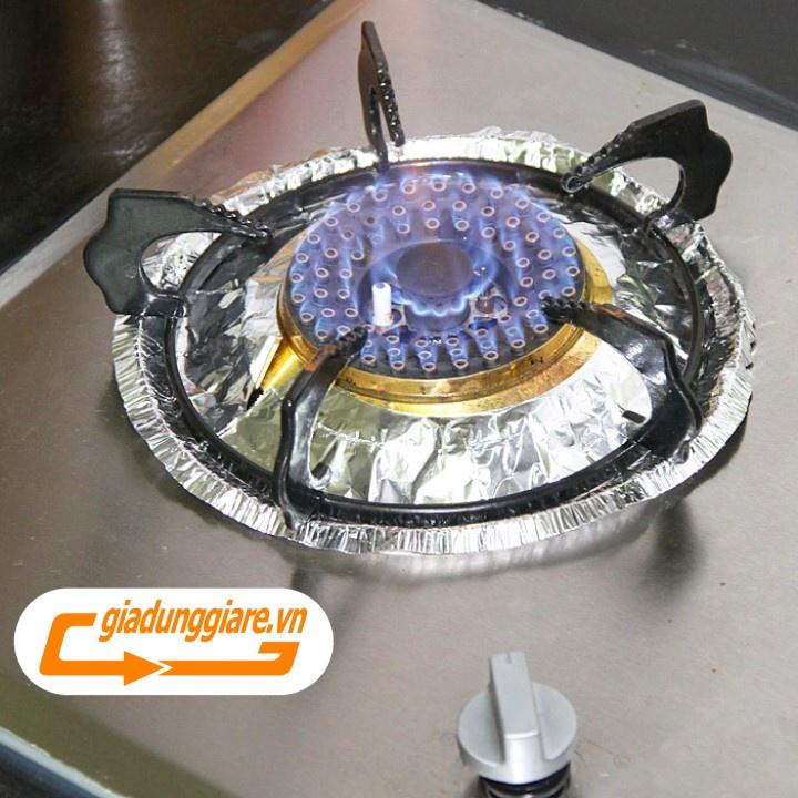 SET 10 Giấy bạc lót bếp ga chắn dầu mỡ Tấm giấy bạc tiện ích bảo vệ bếp ga tránh hư hỏng - giadunggiare.vn